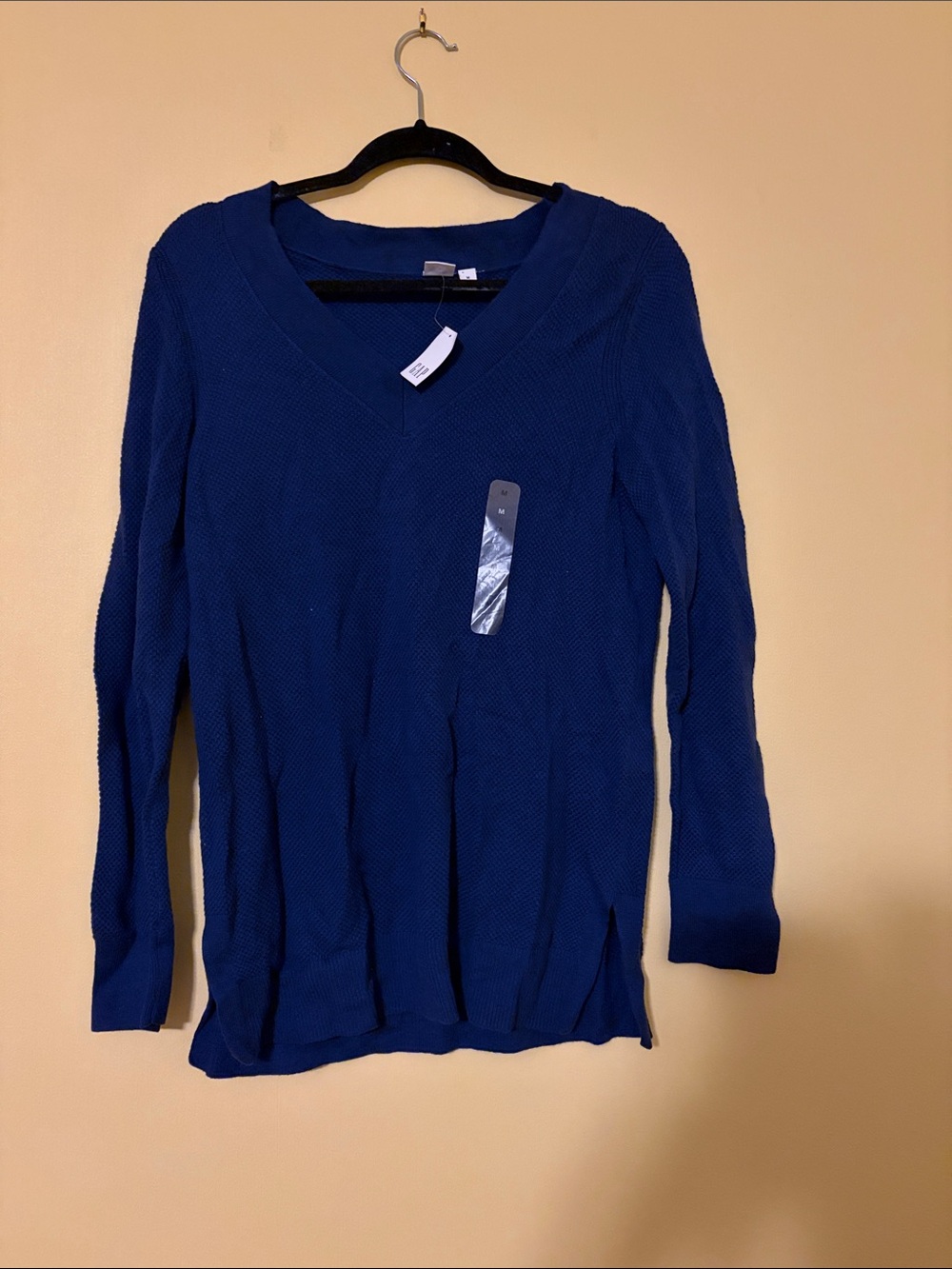 GAP Factory Women's V-Neck Sweater in Royal Blue